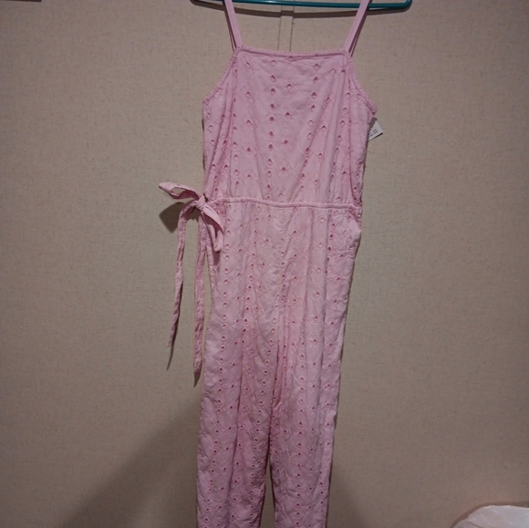 Abercrombie Kids Grils Eyelet Wide Leg  Jumpsuit NWT Size 15/16 - Picture 2 of 5